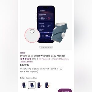 NEW Owlet Dream Sock